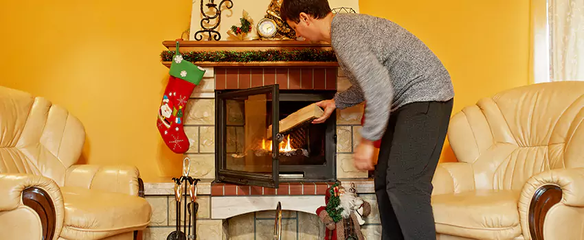 Rusted Metal Fireplace Restoration in Tinton Falls, New Jersey
